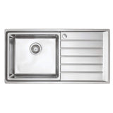 Häfele Veneto Inset Mount Sink For 500mm With Single Bowl And Drainer in Stainless Steel 56782151