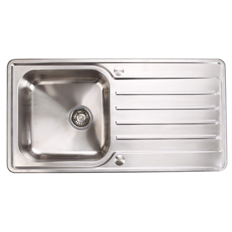 Häfele Veneto Reversible Sink For 500mm With Single Bowl And Drainer in Stainless Steel 56745070