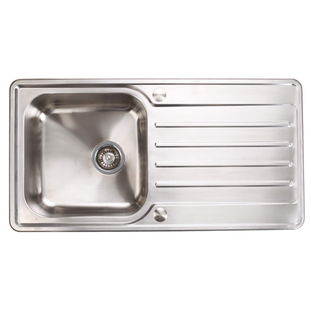 Häfele Veneto Reversible Sink For 500mm With Single Bowl And Drainer in Stainless Steel 56745070