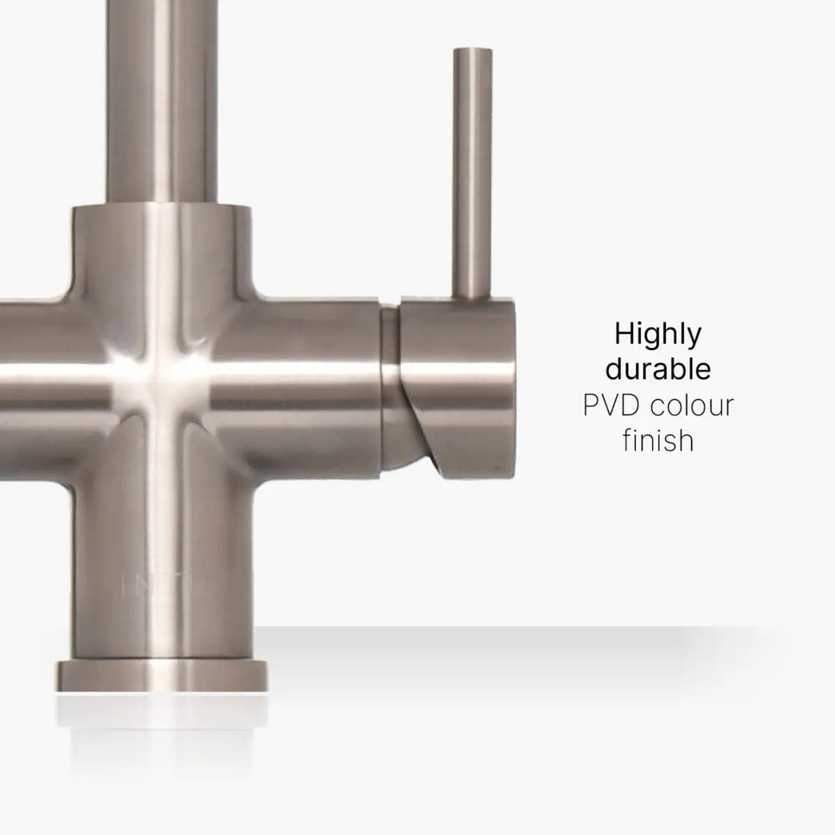 INTU 4OUR 4 in 1 Instant Boiling Water Kitchen Tap in Brushed Nickel Handle