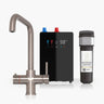 INTU 4OUR 4 in 1 Instant Boiling Water Kitchen Tap in Brushed Nickel With Square Neck and Nexus Tank