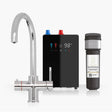 INTU 4OUR 4 in 1 Instant Boiling Water Kitchen Tap in Chrome With Swan Neck and Nexus Tank
