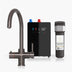 INTU 4OUR 4 in 1 Instant Boiling Water Kitchen Tap in Gunmetal With Swan Neck and Nexus Tank