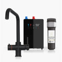 INTU 4OUR 4 in 1 Instant Boiling Water Kitchen Tap in Matt Black With Square Neck and Nexus Tank