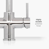 INTU Expression 3 in 1 Instant Boiling Water Kitchen Tap in Chrome Handle