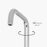 INTU Expression 3 in 1 Instant Boiling Water Kitchen Tap in Chrome With Square Neck and Solo Noir Tank-The Tap Collection
