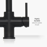 INTU Expression 3 in 1 Instant Boiling Water Kitchen Tap in Matt Black Handle