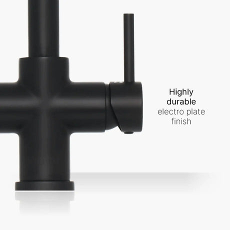 INTU Expression 3 in 1 Instant Boiling Water Kitchen Tap in Matt Black Handle