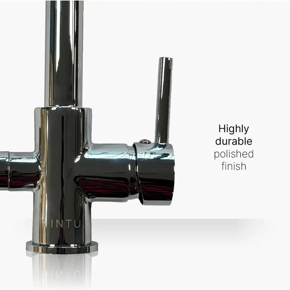 INTU Fusion 3 in 1 Filtered Cold Water Kitchen Tap in Chrome With Square Neck-The Tap Collection