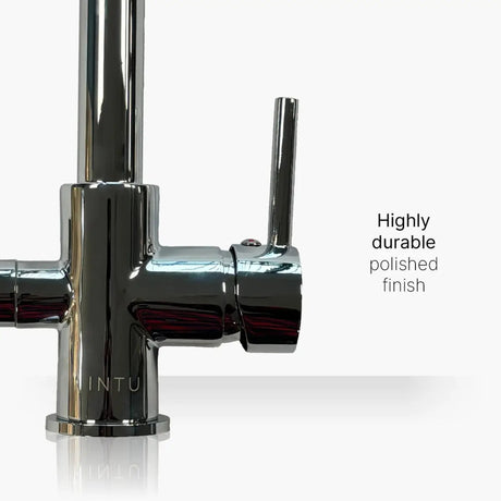 INTU Fusion 3 in 1 Filtered Cold Water Kitchen Tap in Gunmetal Handle