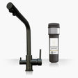 INTU Fusion 3 in 1 Filtered Cold Water Kitchen Tap in Gunmetal With Square Neck-The Tap Collection