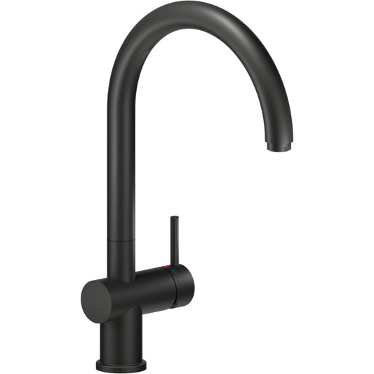 Nobili Live J Spout Kitchen Tap in Matt Black-The Tap Collection