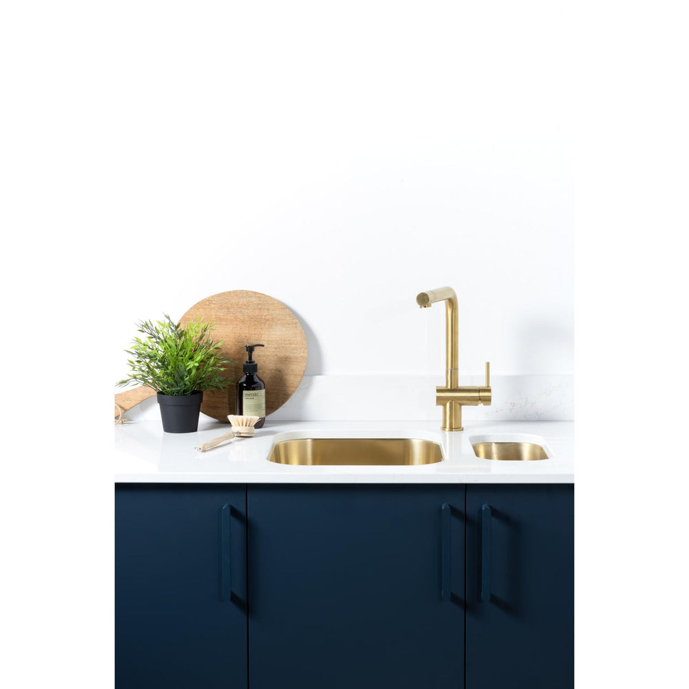 Nobili Live L Spout Kitchen Tap in Matt Black-The Tap Collection