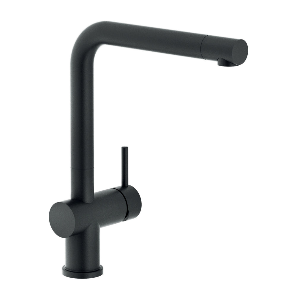 Nobili Live L Spout Kitchen Tap in Matt Black