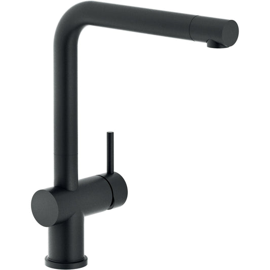 Nobili Live L Spout Kitchen Tap in Matt Black-The Tap Collection