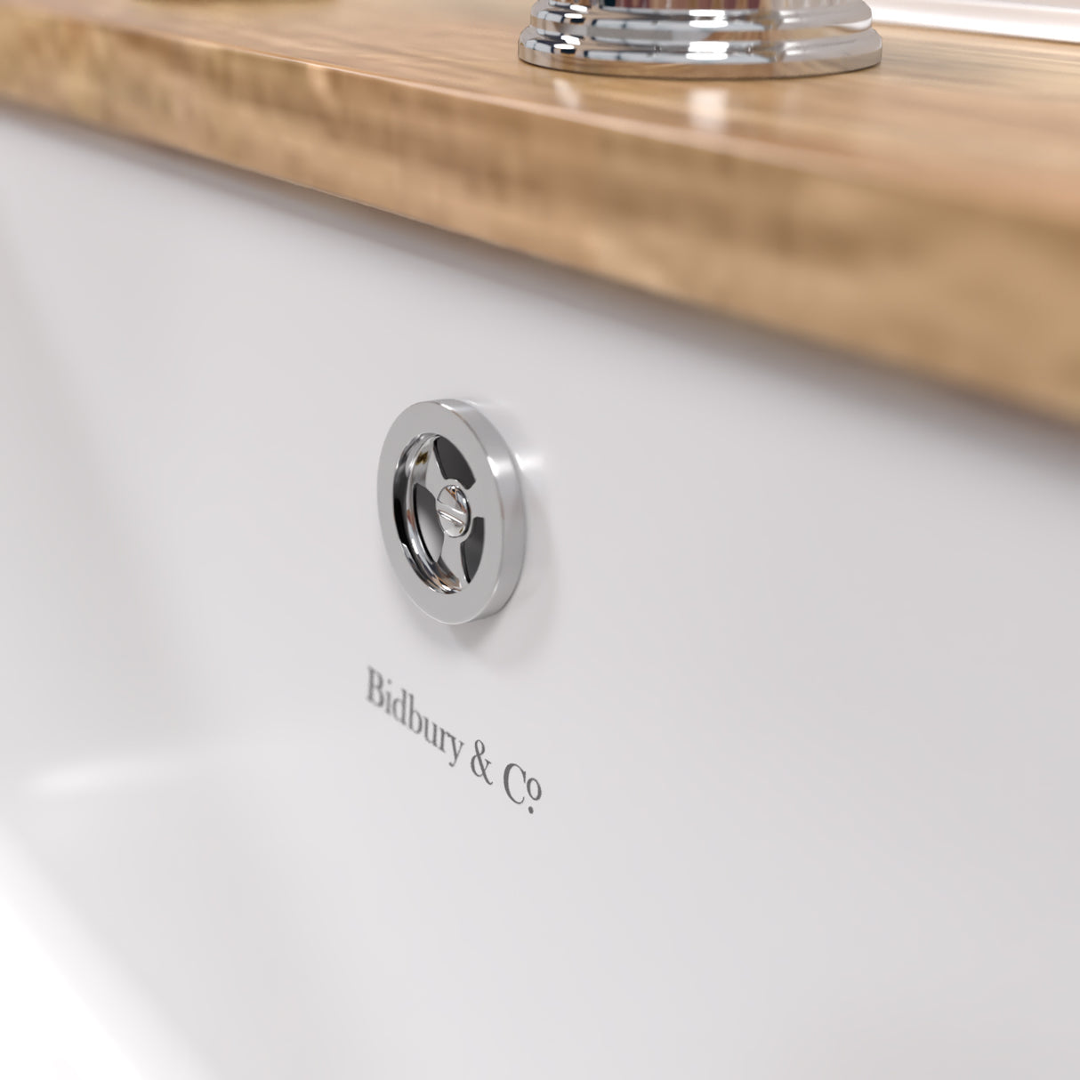 Bidbury & Co. Luxury Round Kitchen Sink Overflow