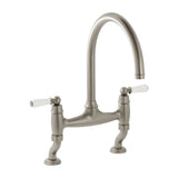 Bidbury & Co. Moreton Bridge Kitchen Mixer Tap with White Tipped Lever Handles & Regal Design