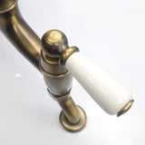 Bidbury & Co. Moreton Bridge Kitchen Mixer Tap with White Tipped Lever Handles & Regal Design