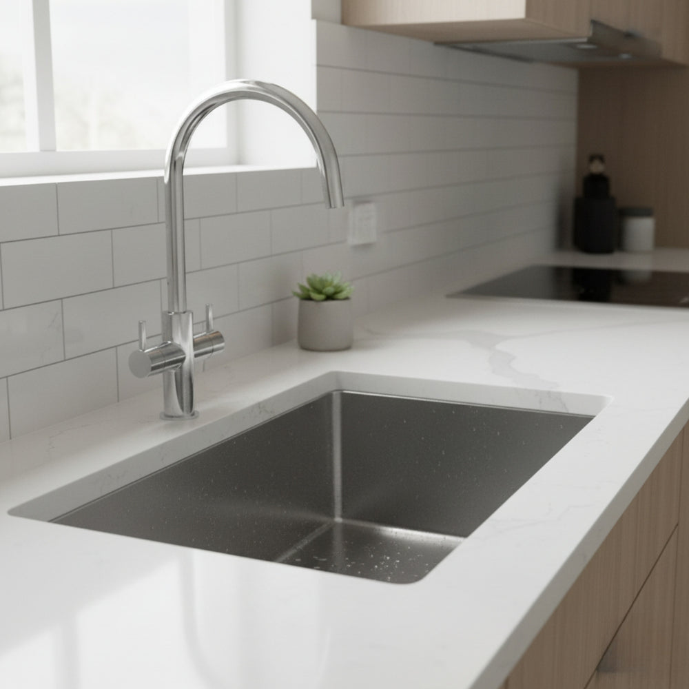Nobili Aquerelli J Spout Kitchen Tap in Chrome Life Style