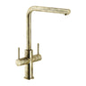 Nobili Aquerelli L Spout Kitchen Tap in Brushed Bronze