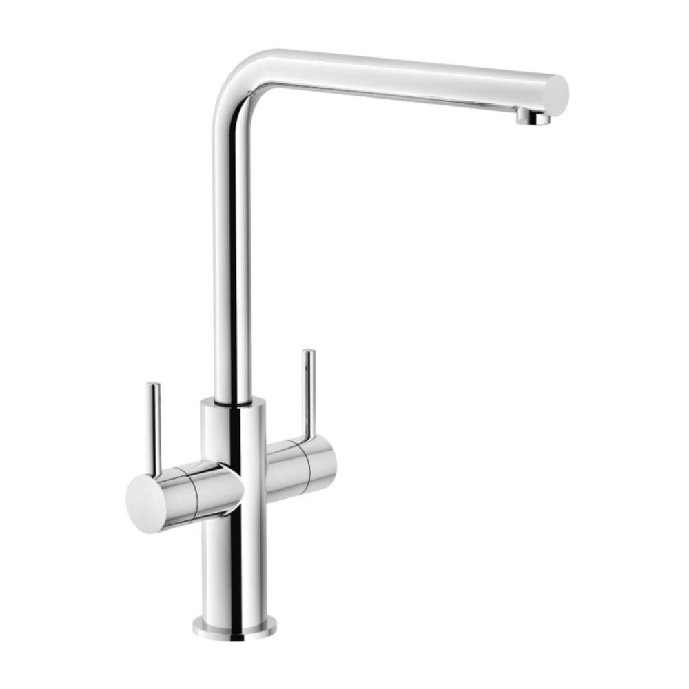 Nobili Aquerelli L Spout Kitchen Tap in Chrome