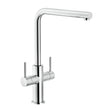 Nobili Aquerelli L Spout Kitchen Tap in Chrome