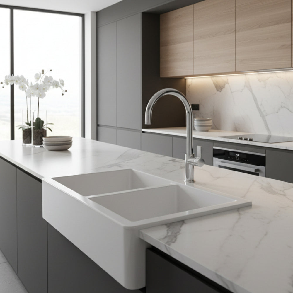 Nobili Flag J Spout Kitchen Tap in Chrome Life Style