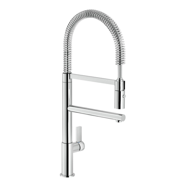 Nobili Flag Semi-Pro Pull Out Kitchen Tap in Chrome