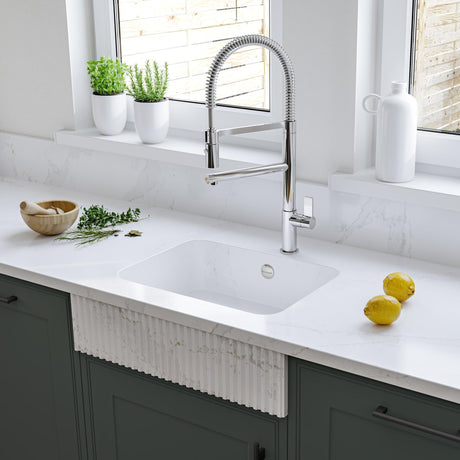 Nobili Flag Semi-Pro Pull Out Kitchen Tap in Chrome Life Style