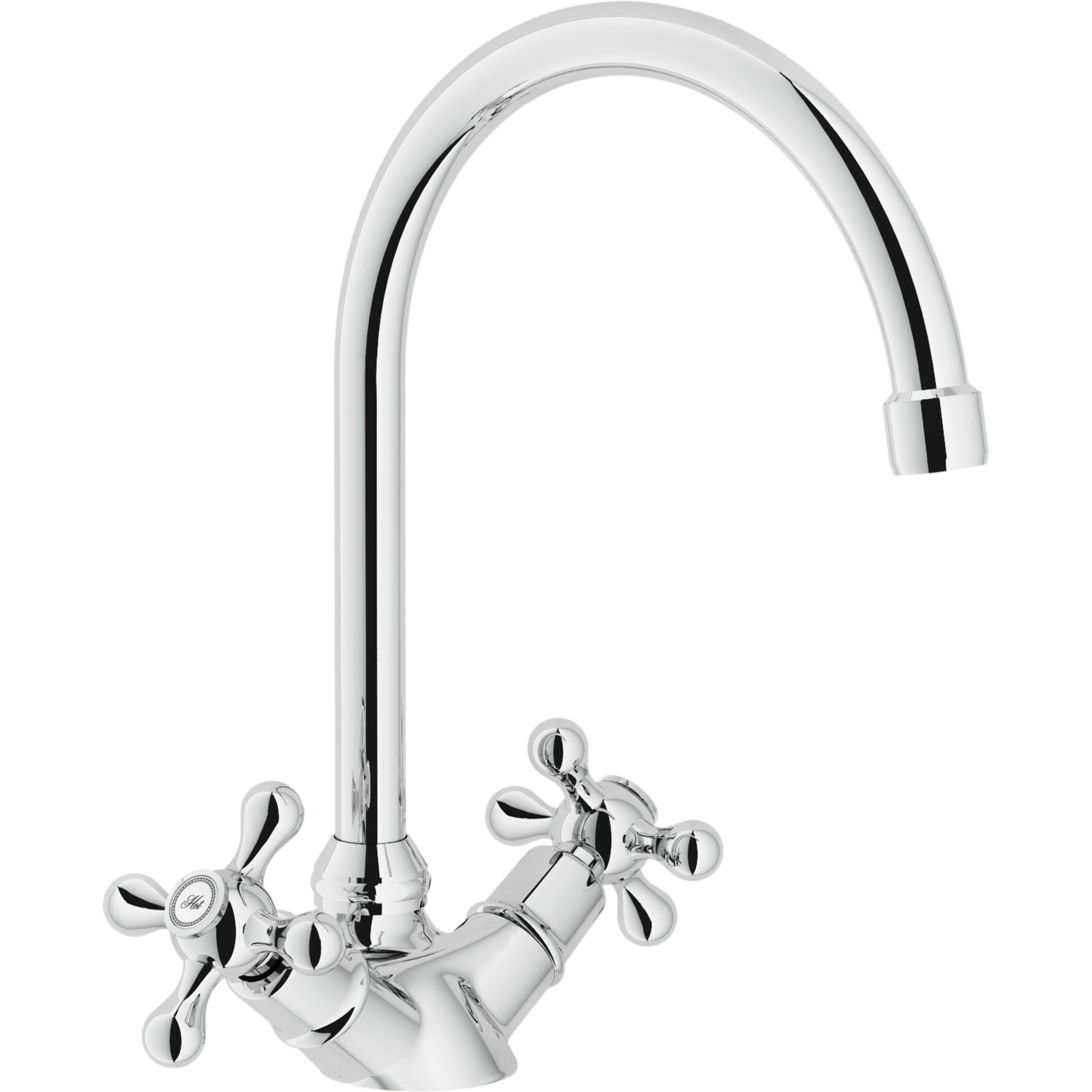 Nobili Grazia Traditional Style Kitchen Tap in Chrome-The Tap Collection