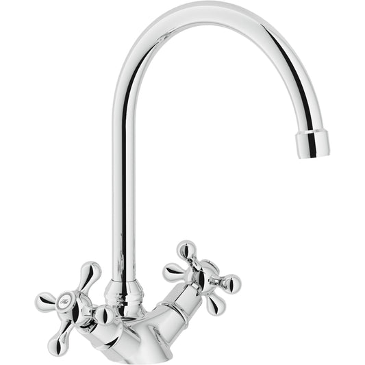 Nobili Grazia Traditional Style Kitchen Tap in Chrome-The Tap Collection