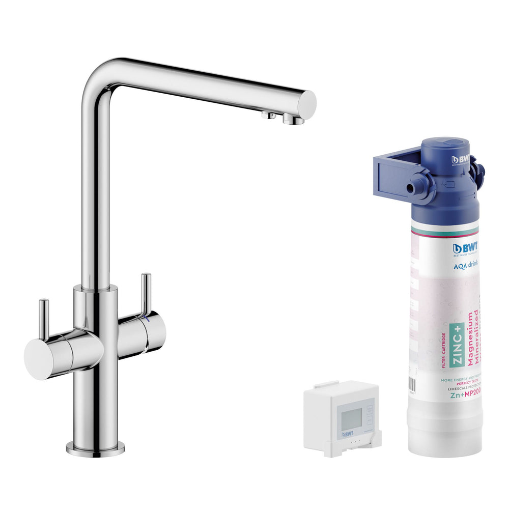 Nobili_L-Shape Kitchen Filter Tap Chrome