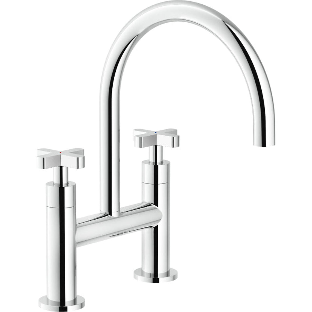 Nobili Lira Bridge Kitchen Tap in Chrome-The Tap Collection