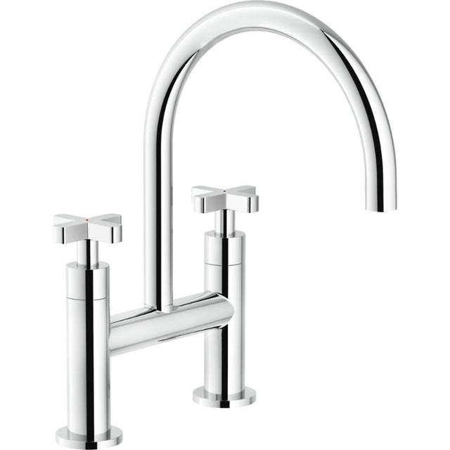 Nobili Lira Bridge Kitchen Tap in Chrome-The Tap Collection