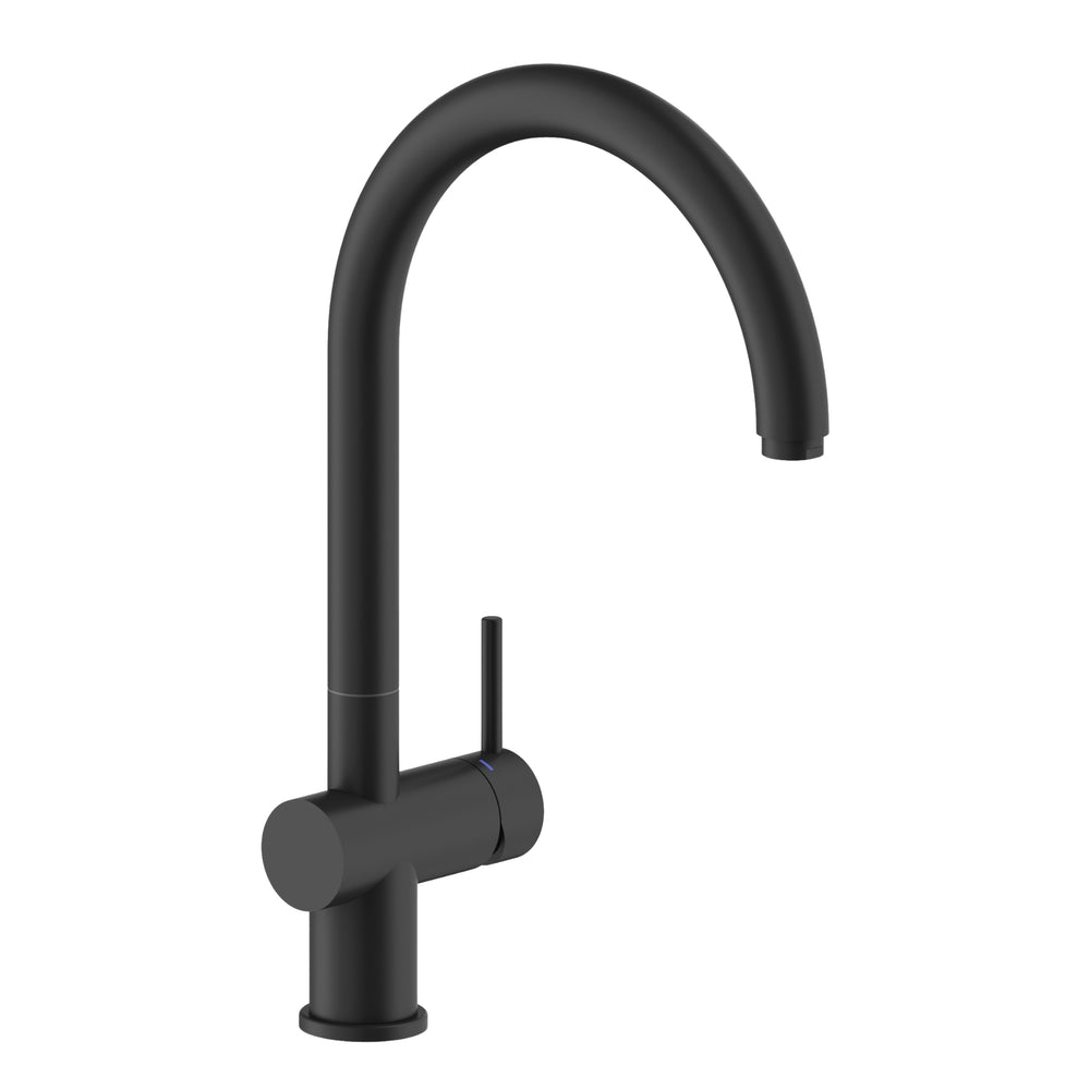 Nobili Live J Spout Kitchen Tap in Black