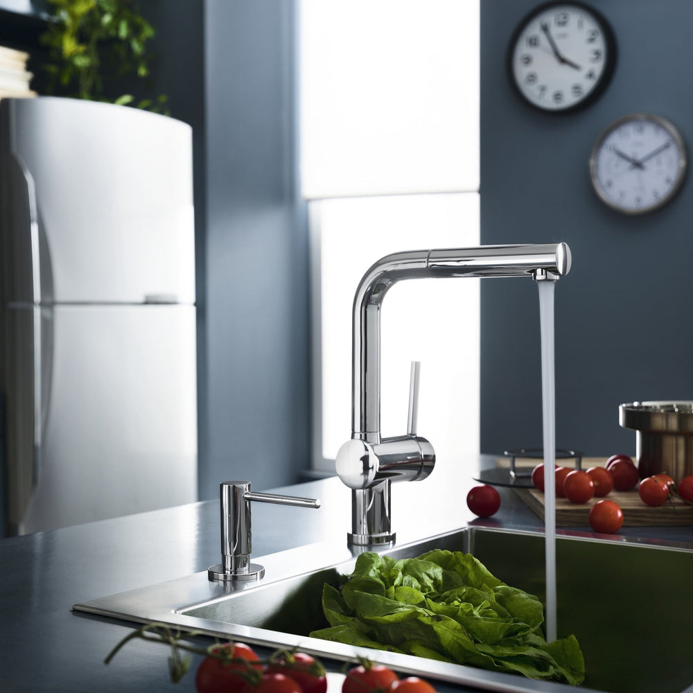 Nobili Live L-Pull Out Spout Kitchen Tap in Chrome Life Style