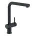 Nobili Live L-Pull Out Spout Kitchen Tap in Matt Black