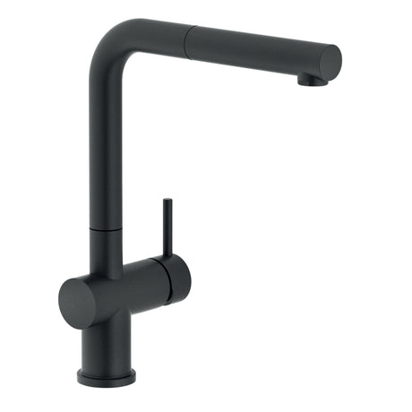 Nobili Live L-Pull Out Spout Kitchen Tap in Matt Black