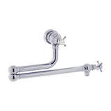 Bidbury & Co. Oakridge Twin Lever Pot Filler With Crosshead Handles