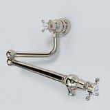 Bidbury & Co. Oakridge Twin Lever Pot Filler With Crosshead Handles