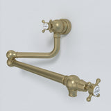 Bidbury & Co. Oakridge Twin Lever Pot Filler With Crosshead Handles