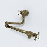 Bidbury & Co. Oakridge Twin Lever Pot Filler With Crosshead Handles
