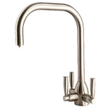 Triflow Concepts Whitehall U Spout Filtered Kitchen Tap with Triple Lever Control and Classic Modern Design