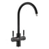 Pronteau ProStream C-Spout 2.1 litres 3-in-1 Filter Tap in Matt Black and Brushed Nickel