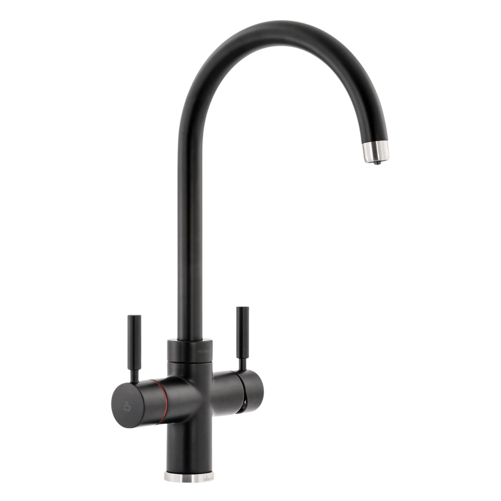 Pronteau ProStream C-Spout 2.1 litres 3-in-1 Filter Tap in Matt Black and Brushed Nickel