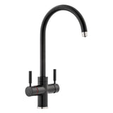 Pronteau ProStream C-Spout 2.1 litres 3-in-1 Filter Tap in Matt Black and Brushed Nickel
