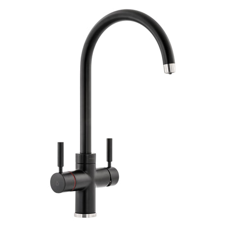 Pronteau ProStream C-Spout 2.1 litres 3-in-1 Filter Tap in Matt Black and Brushed Nickel