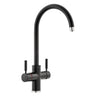 Pronteau ProStream C-Spout 2.1 litres 3-in-1 Filter Tap in Matt Black and Brushed Nickel