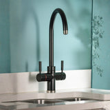 Pronteau ProStream C-Spout 2.1 litres 3-in-1 Filter Tap in Matt Black and Brushed Nickel Life Style