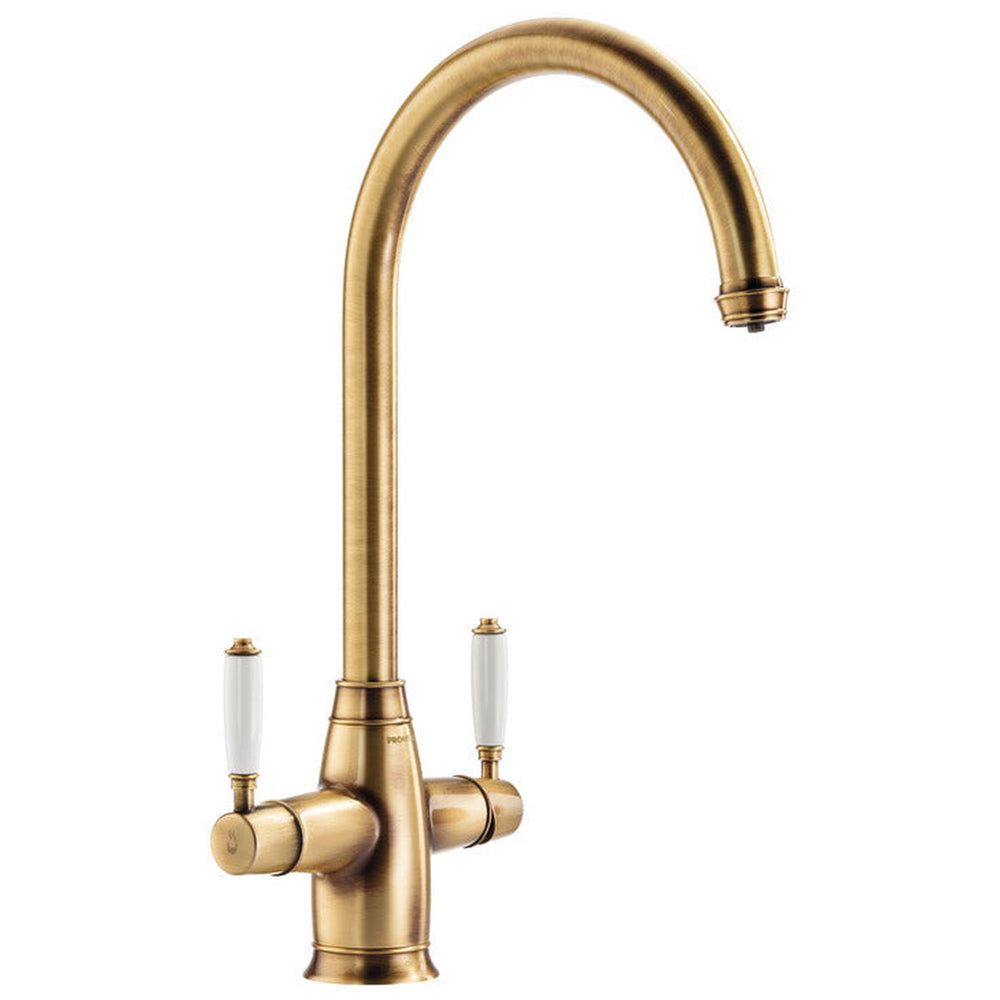 Pronteau ProTrad C-Spout Antique Brass 3-in-1 Filter Tap in 2.1 Litres